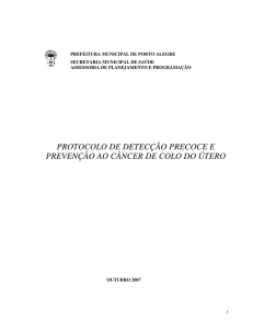 protocolo de detecção precoce e prevenção ao câncer