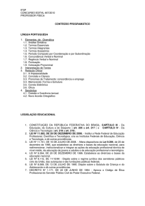 IFSP CONCURSO EDITAL 467/2010 PROFESSOR FÍSICA
