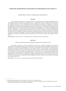 doses de nitrogênio e potássio no crescimento do trigo (1)