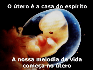O útero é a casa do espírito A nossa melodia de vida começa no útero
