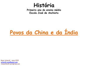 História Povos da China e da Índia