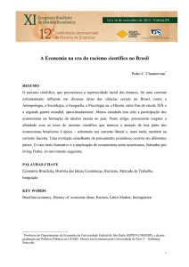 A Economia na era do racismo científico no Brasil