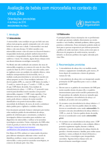 Avaliação de bebés com microcefalia no contexto do vírus Zika