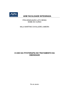 fitoterapia no tratamento da obesidade