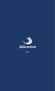 relatório anual 2015 - Site Grupo Águas do Brasil