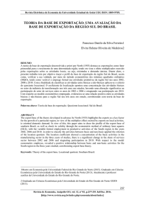 teoria da base de exportação - Revista de Administração da UEG