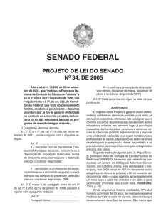 senado federal projeto de lei do senado nº 34, de 2005