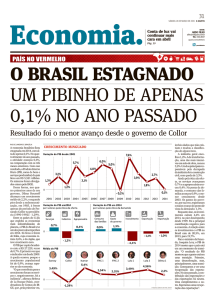O BRASIL ESTAGNADO UM PIBINHO DE APENAS 0,1% NO ANO