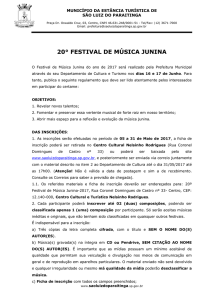 20° festival de música junina