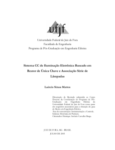 Sistema CC de Iluminação Eletrônica Baseado em Reator de