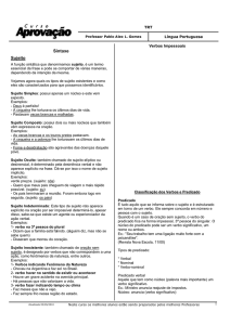 Sintaxe Sujeito - Curso Aprovação