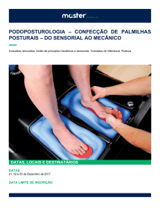 podoposturologia – confecção de palmilhas posturais