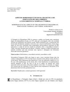 aspetos morfossintáticos da gramática do português de moçambique