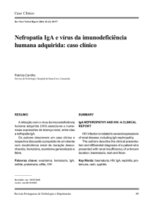 Nefropatia IgA e vírus da imunodeficiência humana adquirida: caso
