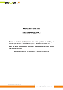 Manual do Usuário Roteador M151RW2