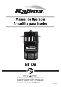 Manual do Operador Armadilha para Insetos MT 120