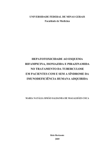 HEPATOTOXICIDADE AO ESQUEMA RIFAMPICINA, ISONIAZIDA E