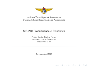 MB-210 Probabilidade e Estatística