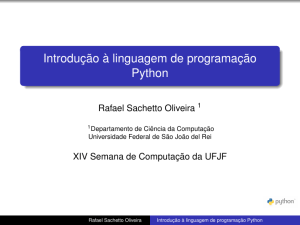 Introdução à linguagem de programação Python