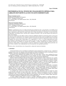 DETERMINAÇÃO DA TENSÃO DE CISALHAMENTO MÍNIMA PARA