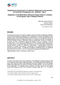 Adaptação do Questionário de Adesão à Medicação numa amostra