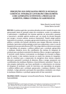 percepções dos especialistas frente às mudanças climáticas