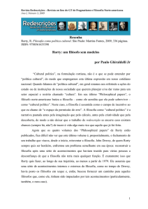 Rorty, R. Filosofia como política cultural. São Paulo