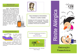 Rinite Alérgica - CRF-PR