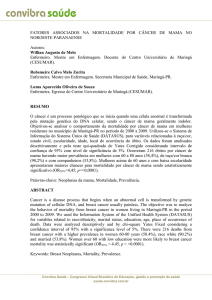 fatores associados na mortalidade por câncer de mama