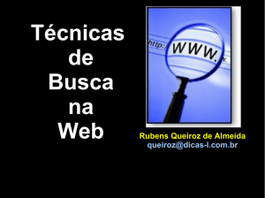 Técnicas de Busca na Web - Dicas-L