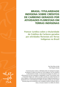 Brasil: TiTularidade indígena soBre CrédiTos de CarBono gerados