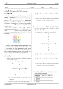 Aula 1. Coordenadas Cartesianas