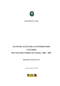 Plano de ação para o controle dos cânceres do colo do