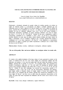 USO DA CAMA DE FRANGO E INIBIDOR UREASE NA