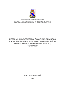 perfil clínico-epidemiológico das crianças e adolescentes