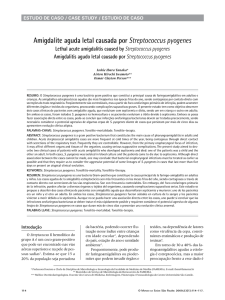Amigdalite aguda letal causada por Streptococcus pyogenes