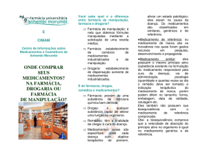 onde comprar seus medicamentos? na farmácia, drogaria ou