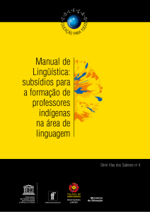 Manual de Lingüística: subsídios para a formação