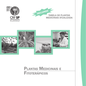 PLANTAS MEDICINAIS E FITOTERáPICOS - CRF-SP