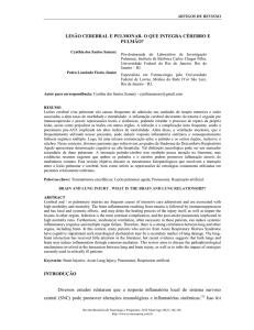 LESÃO CEREBRAL E PULMONAR. O QUE INTEGRA CÉREBRO E