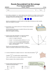 Escola Secundária/3 da Sé-Lamego Prova Escrita de Matemática