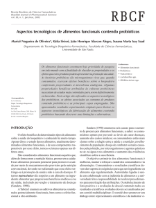 Aspectos tecnológicos de alimentos funcionais contendo