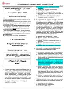 0006 - Programa de Residência em Anestesiologia