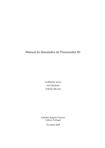Manual do Simulador do Processador P3
