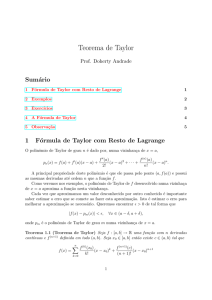 Teorema de Taylor - DMA-UEM