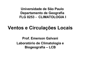 A FORMAÇÃO DA CHUVA - Departamento de Geografia