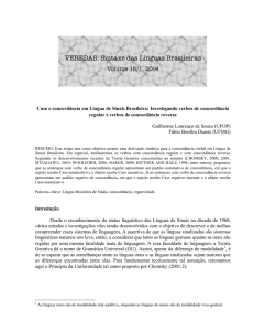 Caso e concordância em Língua de Sinais Brasileira