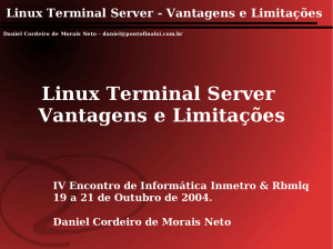 Linux Terminal Server Vantagens e Limitações