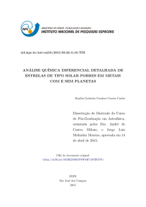 análise química diferencial detalhada de estrelas de tipo solar