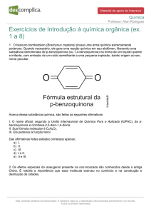 Exercícios de Introdução à química orgânica (ex. 1 a 8)